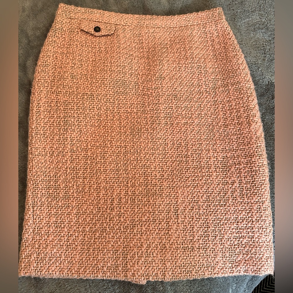 Classic J. Crew Pink Tweed No. 2 Pencil Skirt